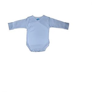 שלישיית בגדי גוף חזייה NB לתינוק 100% כותנה – בייביקו – כחול