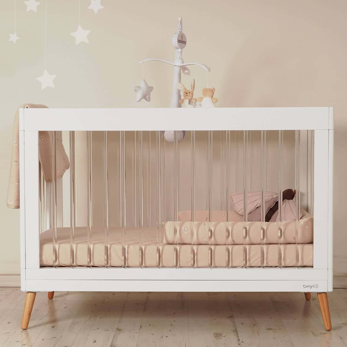 מיטת תינוק הילס עם מוטות שקופים – דייניז Dainy’s