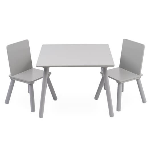 סט שולחן + 2 כיסאות מעץ  צבע אפור–‏‏‏‏ טוויגי Twigy